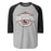 Round Rock High School Dragons Unisex 3/4 sleeve Raglan T-shirt 211