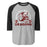 Round Rock High School Dragons Unisex 3/4 sleeve Raglan T-shirt 208