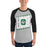 Man wearing Spring High School Lions Unisex 3/4 Sleeve Raglan T-shirt 223