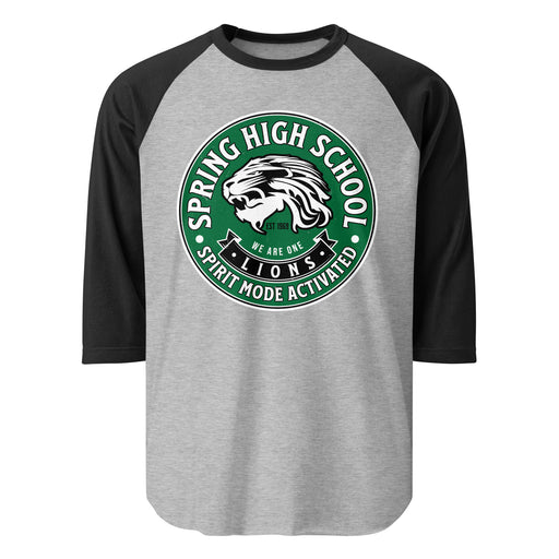 Spring High School Lions Unisex 3/4 Sleeve Raglan T-shirt 215A