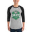 Man wearing Spring High School Lions Unisex 3/4 Sleeve Raglan T-shirt 209A