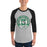 Man wearing Spring High School Lions Unisex 3/4 Sleeve Raglan T-shirt 220A
