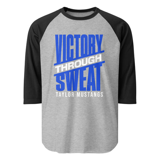 Taylor High School Mustangs Unisex 3/4 sleeve Raglan T-shirt 241