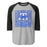 Taylor High School Mustangs Unisex 3/4 sleeve Raglan T-shirt 206