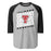 Tomball High School Cougars Unisex 3/4 sleeve Raglan T-shirt 223