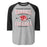 Tomball High School Cougars Unisex 3/4 sleeve Raglan T-shirt 230