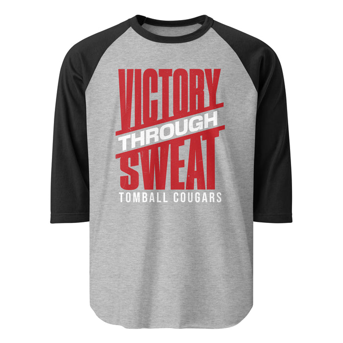 Tomball High School Cougars Unisex 3/4 sleeve Raglan T-shirt 241