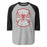 Tomball High School Cougars Unisex 3/4 sleeve Raglan T-shirt 207