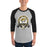 Man wearing Tomball West High School Tigers Unisex 3/4 sleeve Raglan T-shirt 212