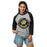 Woman wearing Tomball West High School Tigers Unisex 3/4 sleeve Raglan T-shirt 215