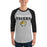Man wearing Tomball West High School Tigers Unisex 3/4 sleeve Raglan T-shirt 017