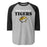 Tomball West High School Tigers Unisex 3/4 sleeve Raglan T-shirt 017