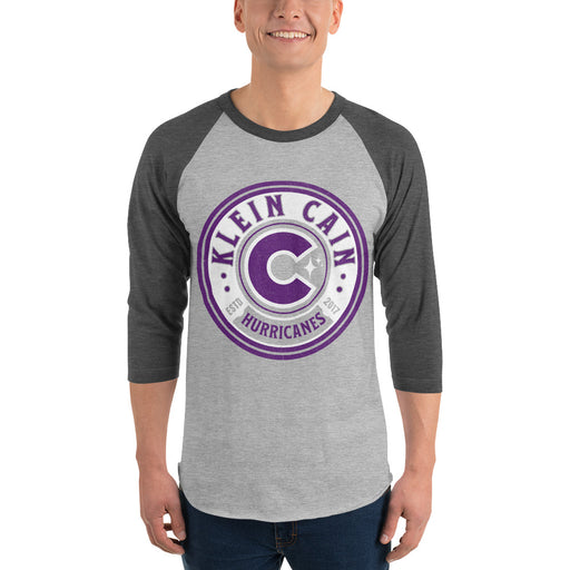 Klein Cain High School Hurricanes Unisex 3/4 Sleeve Raglan T-shirt 209