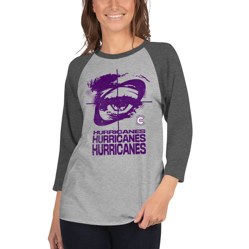 Klein Cain High School Hurricanes Unisex 3/4 Sleeve Raglan T-shirt 230