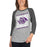 Woman wearing a Klein Cain High School Hurricanes Unisex 3/4 Sleeve Raglan T-shirt 231