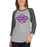 Woman wearing a Klein Cain High School Hurricanes Unisex 3/4 Sleeve Raglan T-shirt 205