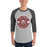 Man wearing Cy-Fair High School Bobcats Unisex 3/4 sleeve Raglan T-shirt 203