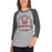 Woman wearing Cy-Fair High School Bobcats Unisex 3/4 sleeve Raglan T-shirt 206