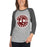 Woman wearing Lewisville High School Farmers Unisex 3/4 Sleeve Raglan T-shirt 203