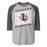 Lewisville High School Farmers Unisex 3/4 Sleeve Raglan T-shirt 223