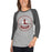 Woman wearing Lewisville High School Farmers Unisex 3/4 Sleeve Raglan T-shirt 215