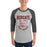 Man wearing Cy-Fair High School Bobcats Unisex 3/4 sleeve Raglan T-shirt 204