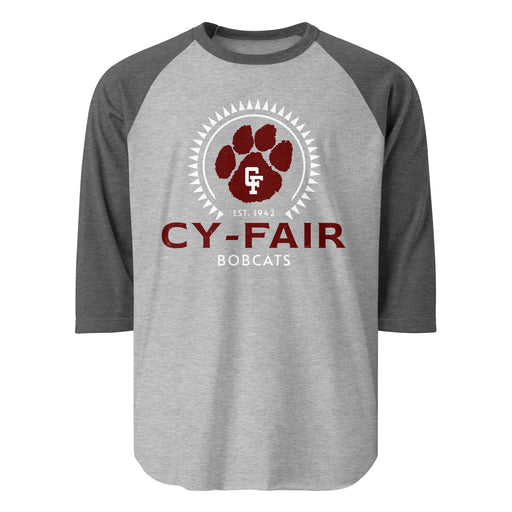 Cy-Fair High School Bobcats Unisex 3/4 sleeve Raglan T-shirt 226