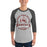 Man wearing Cy-Fair High School Bobcats Unisex 3/4 sleeve Raglan T-shirt 209