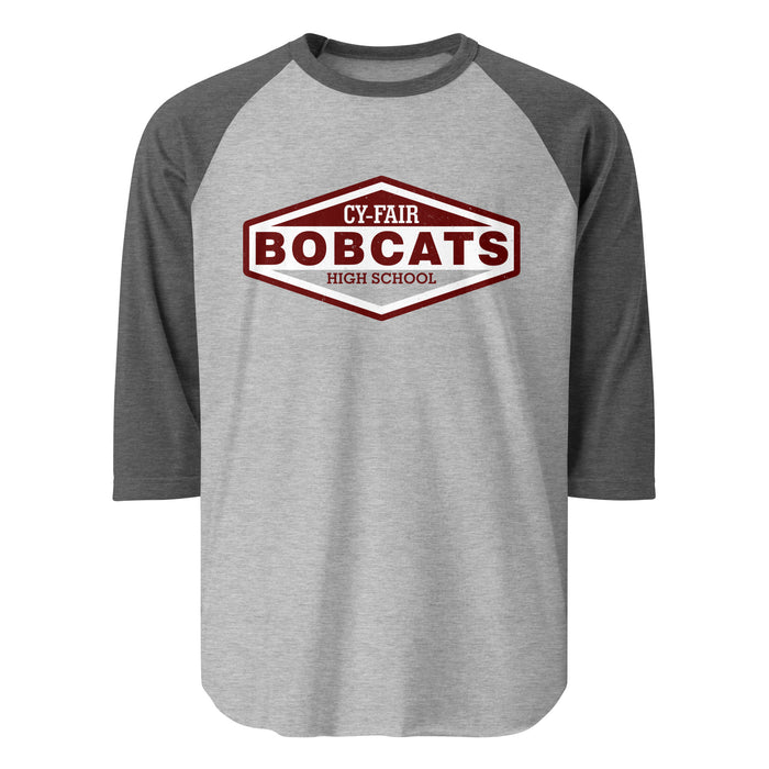 Cy-Fair High School Bobcats Unisex 3/4 sleeve Raglan T-shirt 009