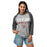 Woman wearing Cy-Fair High School Bobcats Unisex 3/4 sleeve Raglan T-shirt 017