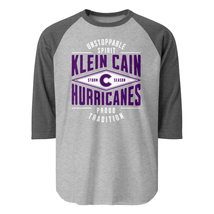 Klein Cain High School Hurricanes Unisex 3/4 Sleeve Raglan T-shirt 210