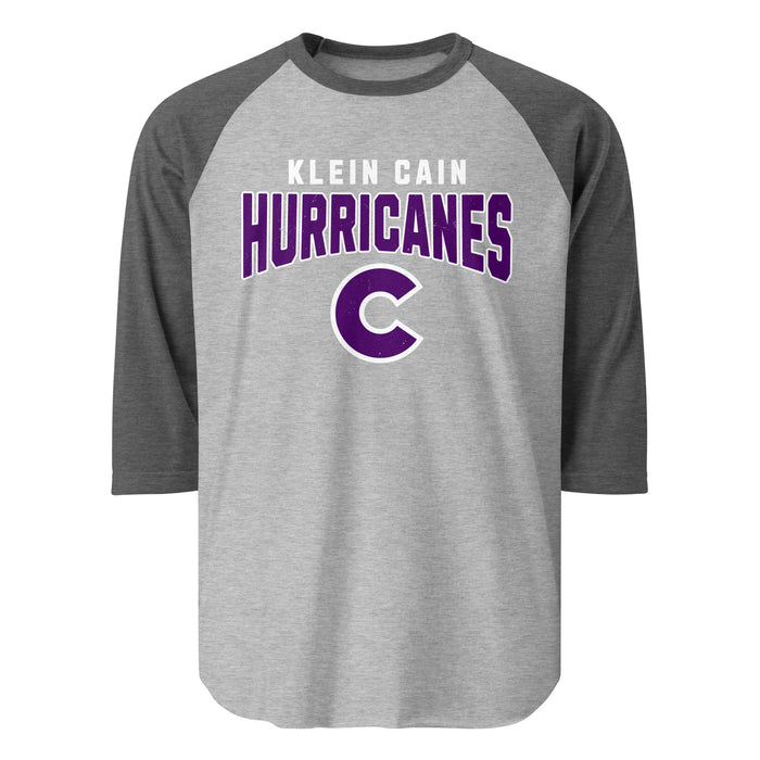 Klein Cain High School Hurricanes Unisex 3/4 Sleeve Raglan T-shirt 234