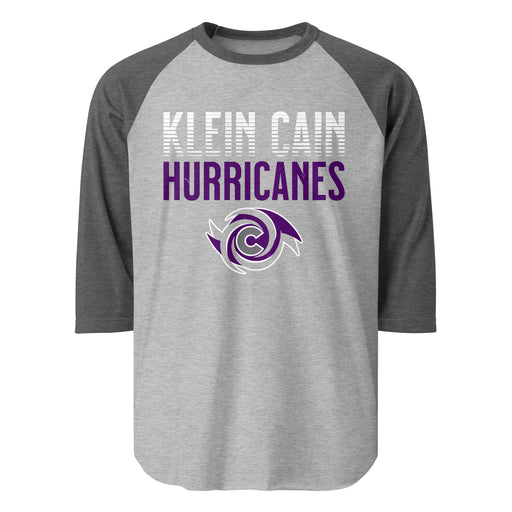 Klein Cain High School Hurricanes Unisex 3/4 Sleeve Raglan T-shirt 024