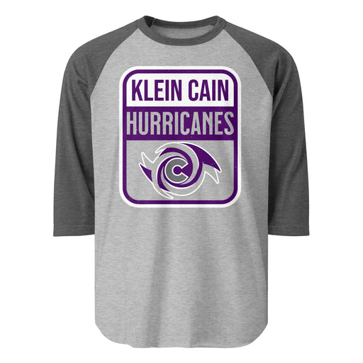 Klein Cain High School Hurricanes Unisex 3/4 Sleeve Raglan T-shirt 001