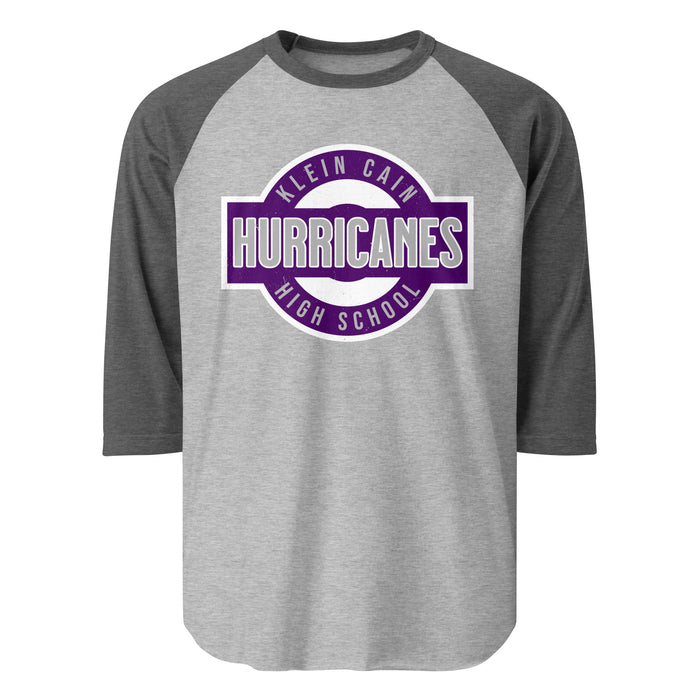 Klein Cain High School Hurricanes Unisex 3/4 Sleeve Raglan T-shirt 011