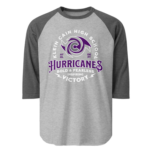 Klein Cain High School Hurricanes Unisex 3/4 Sleeve Raglan T-shirt 206