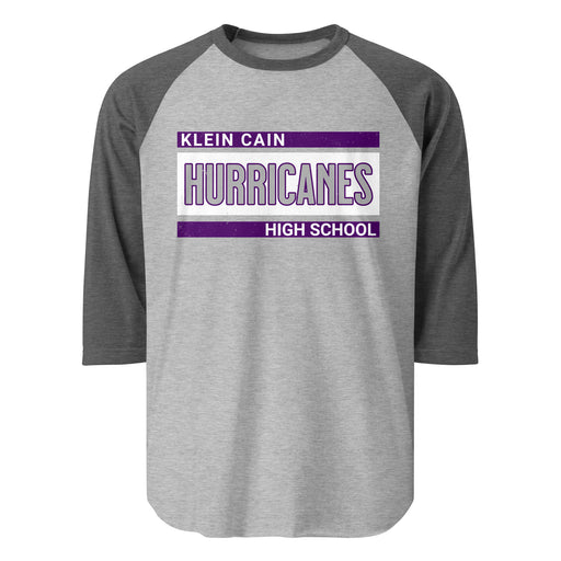 Klein Cain High School Hurricanes Unisex 3/4 Sleeve Raglan T-shirt 098
