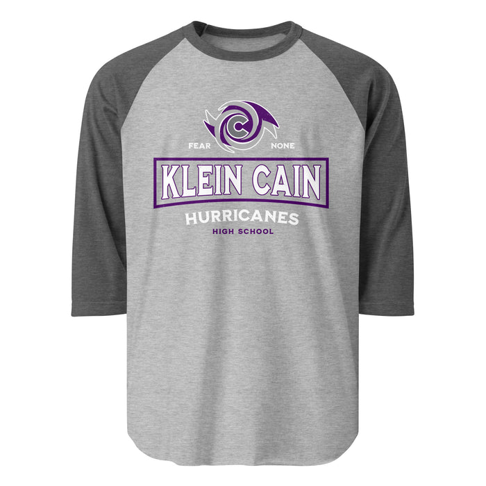 Klein Cain High School Hurricanes Unisex 3/4 Sleeve Raglan T-shirt 202