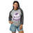 Woman wearing Klein Cain High School Hurricanes Unisex 3/4 Sleeve Raglan T-shirt 219