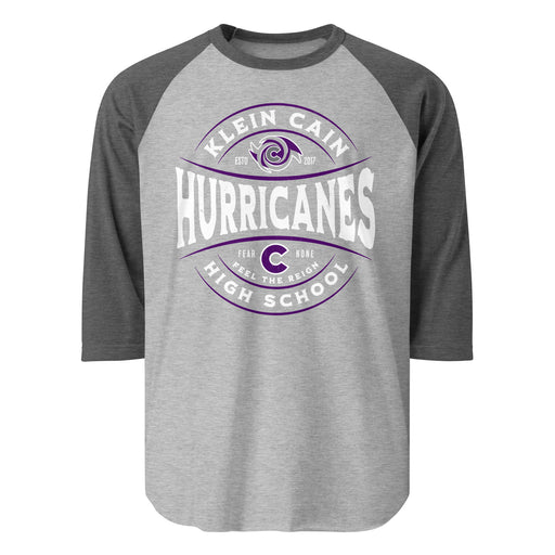 Klein Cain High School Hurricanes Unisex 3/4 Sleeve Raglan T-shirt 218