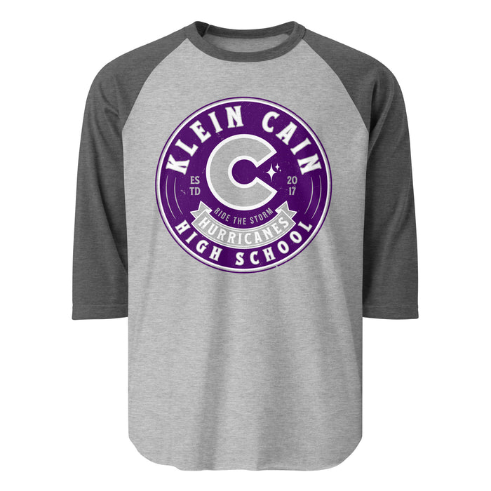 Klein Cain High School Hurricanes Unisex 3/4 Sleeve Raglan T-shirt 215