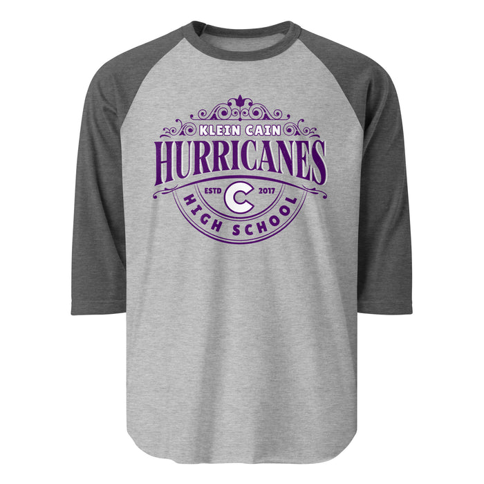 Klein Cain High School Hurricanes Unisex 3/4 Sleeve Raglan T-shirt 211