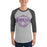 Man wearing Klein Cain High School Hurricanes Unisex 3/4 Sleeve Raglan T-shirt 211