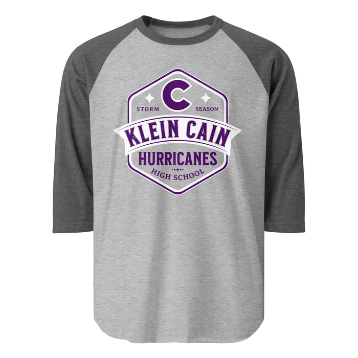 Klein Cain High School Hurricanes Unisex 3/4 Sleeve Raglan T-shirt 209