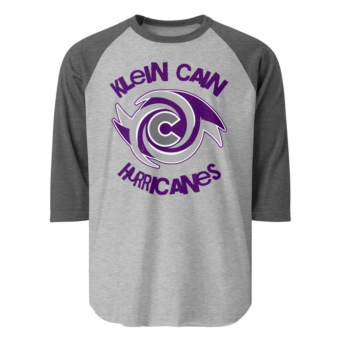 Klein Cain High School Hurricanes Unisex 3/4 Sleeve Raglan T-shirt 228
