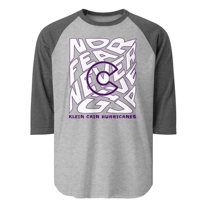 Klein Cain High School Hurricanes Unisex 3/4 Sleeve Raglan T-shirt 236