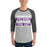 Man wearing Klein Cain High School Hurricanes Unisex 3/4 Sleeve Raglan T-shirt 238