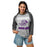 Woman wearing Klein Cain High School Hurricanes Unisex 3/4 Sleeve Raglan T-shirt 233