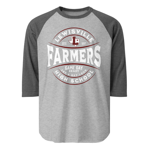 Lewisville High School Farmers Unisex 3/4 Sleeve Raglan T-shirt 218