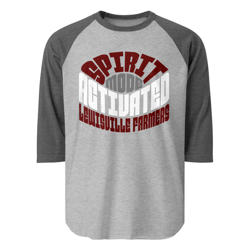 Lewisville High School Farmers Unisex 3/4 Sleeve Raglan T-shirt 242